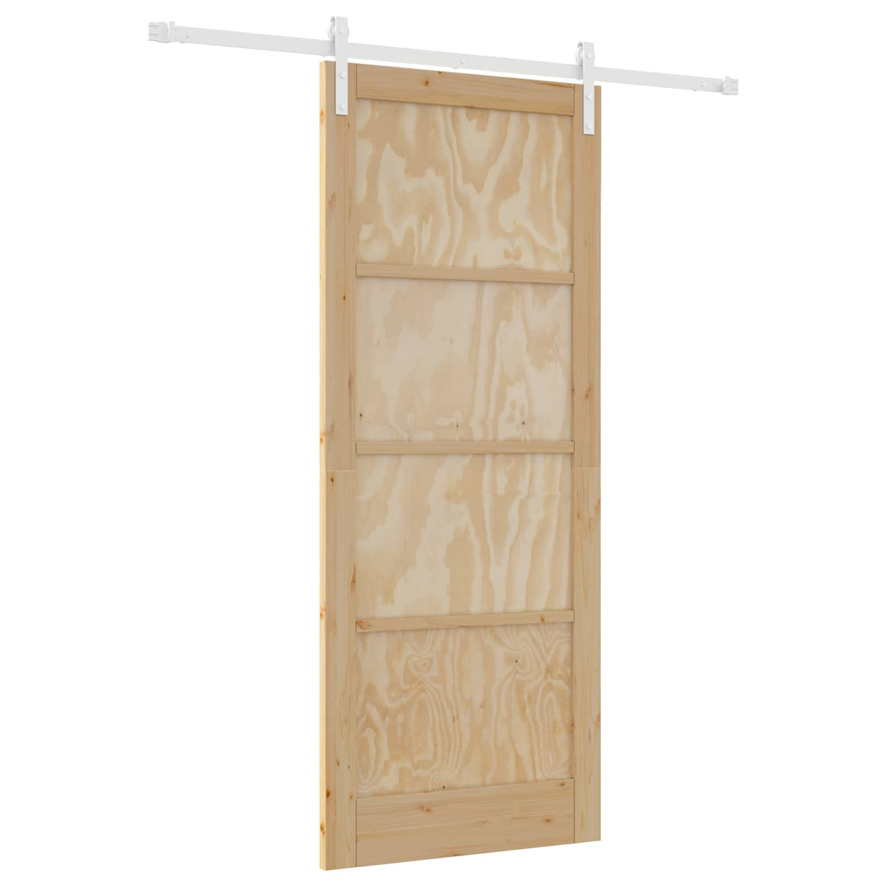 Puerta Corredera Natural y Blanco 86 x 211 cm