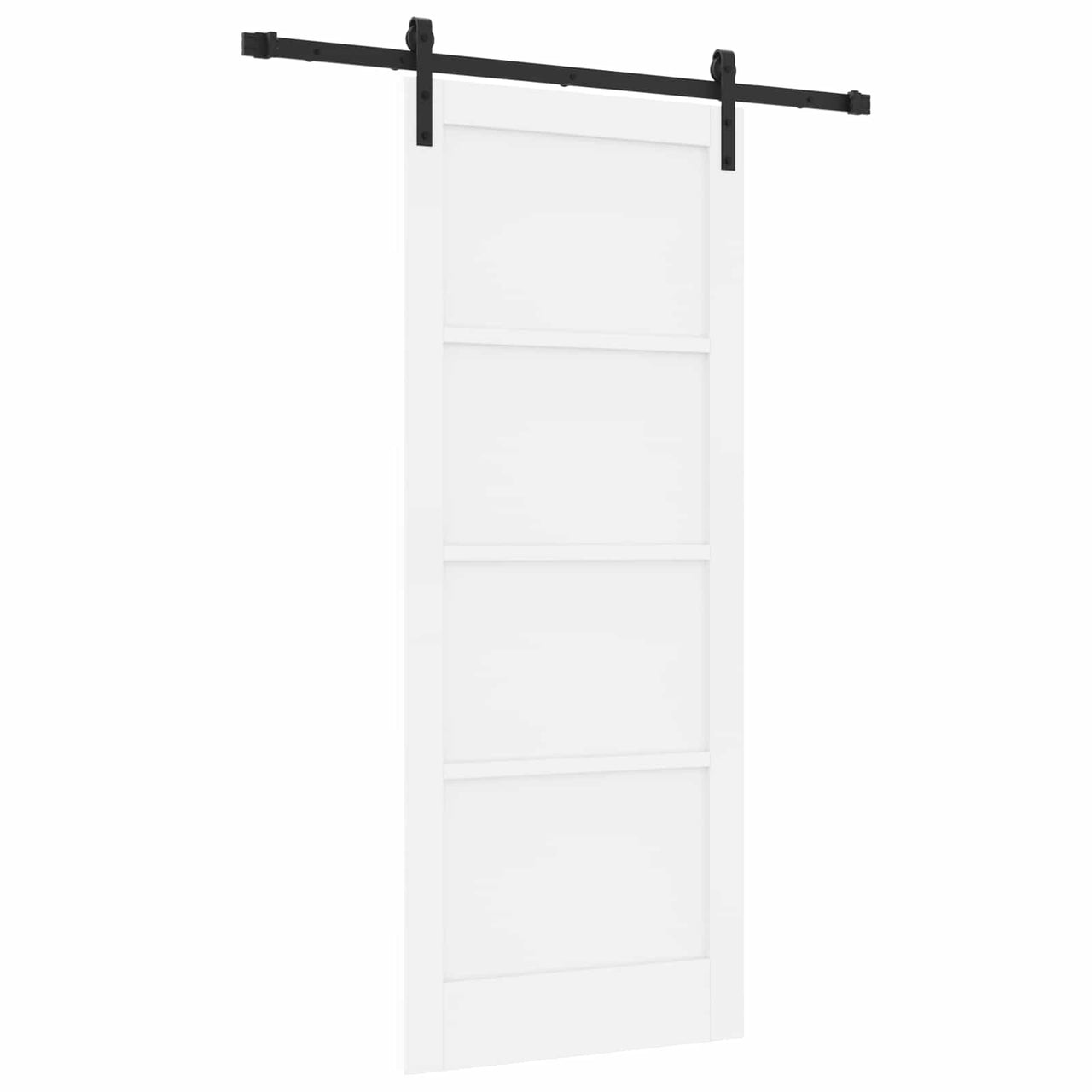 White Sliding Door 83 x 202 cm Solid Pine Wood 
