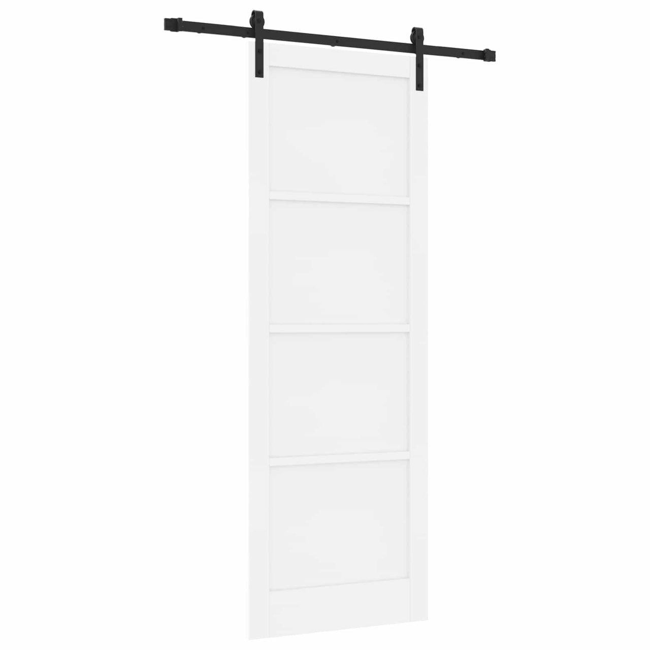 Puerta Corredera Blanco 83 x 232 cm Madera de Pino Maciza
