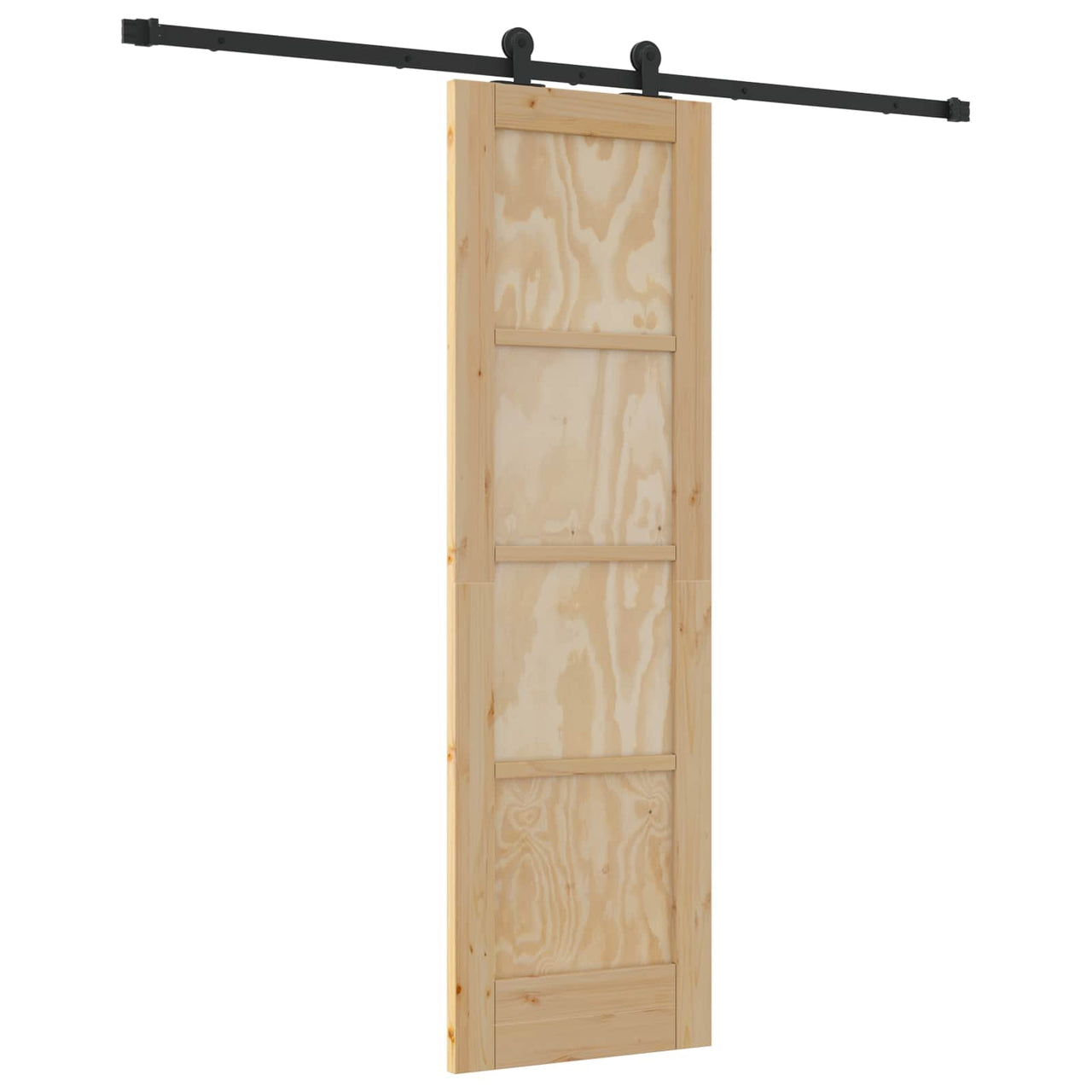 Puerta Corredera Natural y negro 61 x 198,5 cm