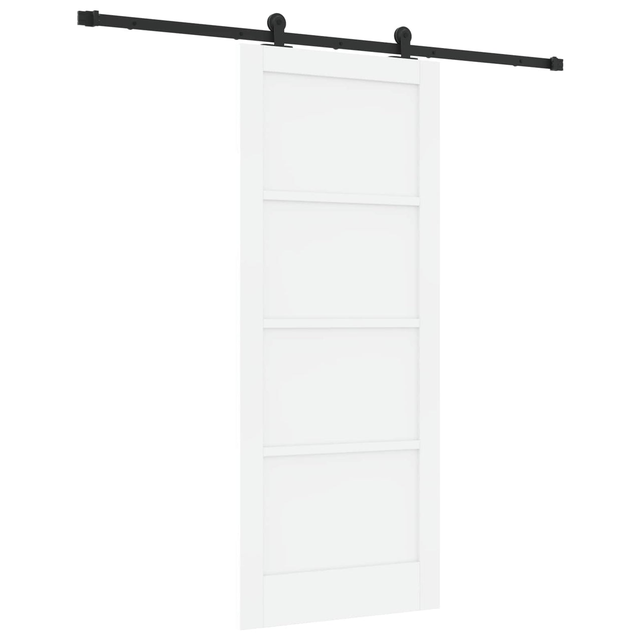 Puerta Corredera Blanco y Negro 83 x 202 cm