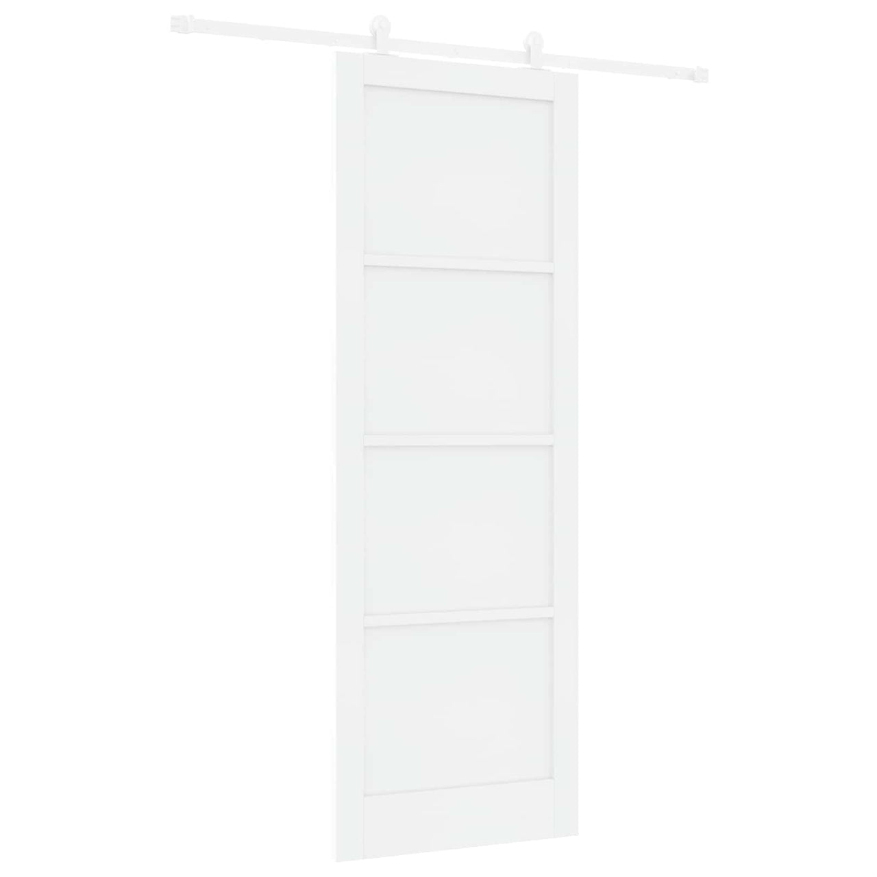 Porta de correr branca 83 x 232 cm madeira de pinho maciça 