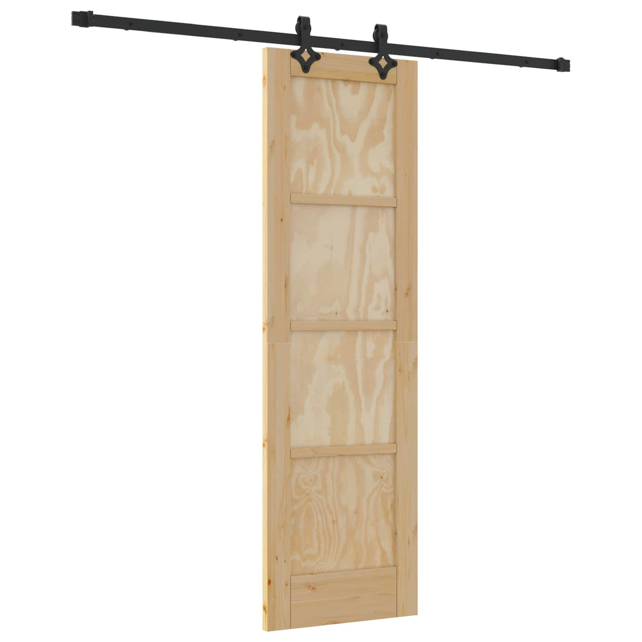 Puerta Corredera Natural y negro 61 x 198,5 cm