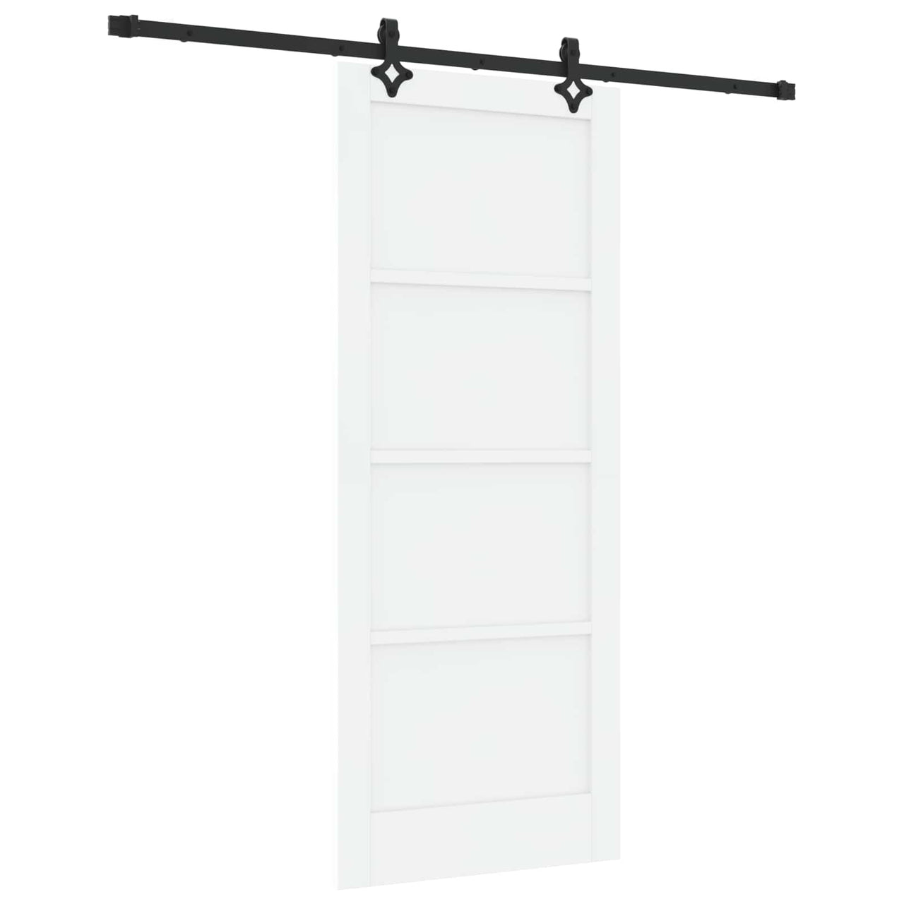 Puerta Corredera Blanco y Negro 83 x 202 cm