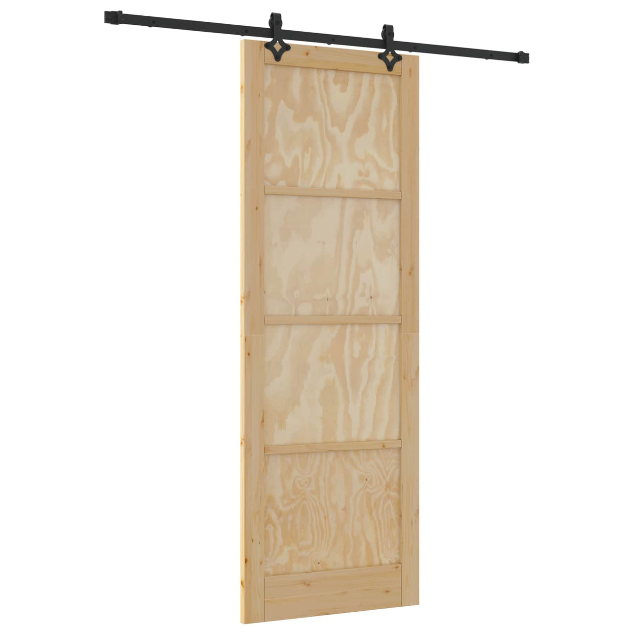 Puerta Corredera Natural y negro 83 x 232 cm