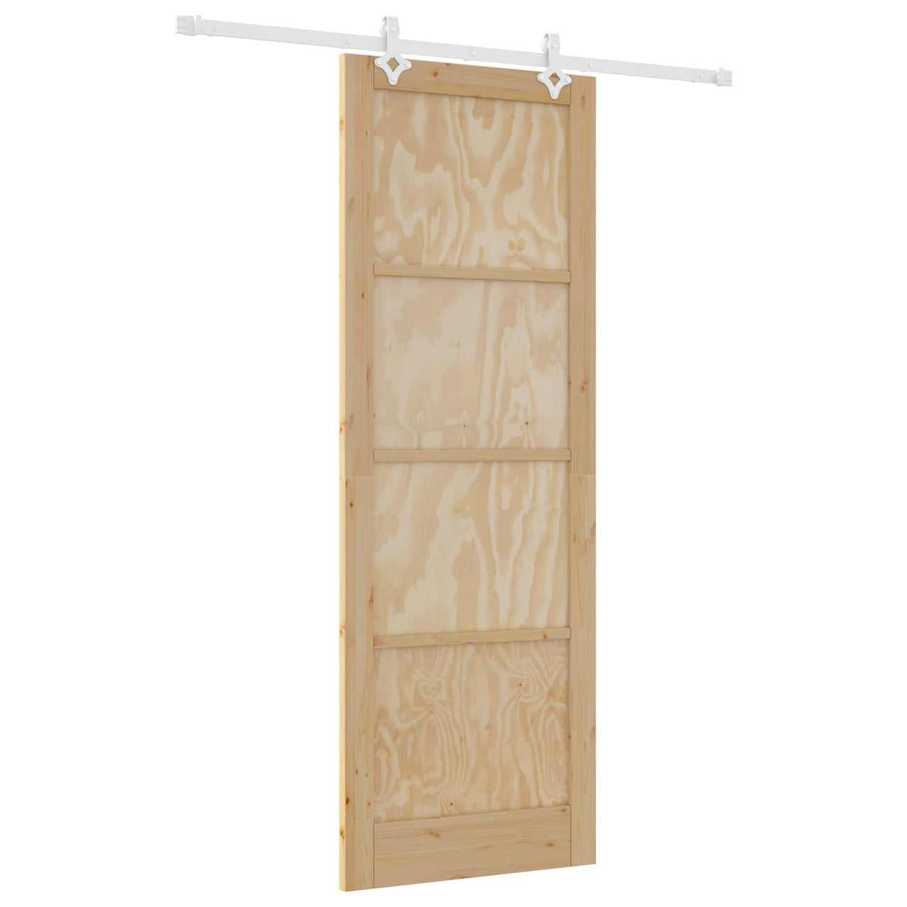 Puerta Corredera Natural y Blanco 83 x 232 cm