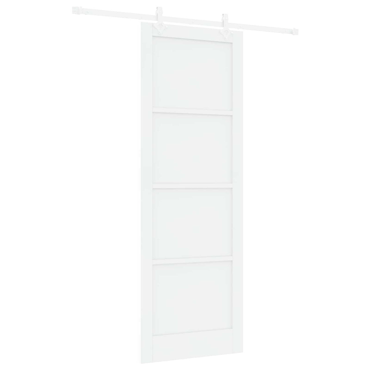 Porta de correr branca 83 x 232 cm madeira de pinho maciça 