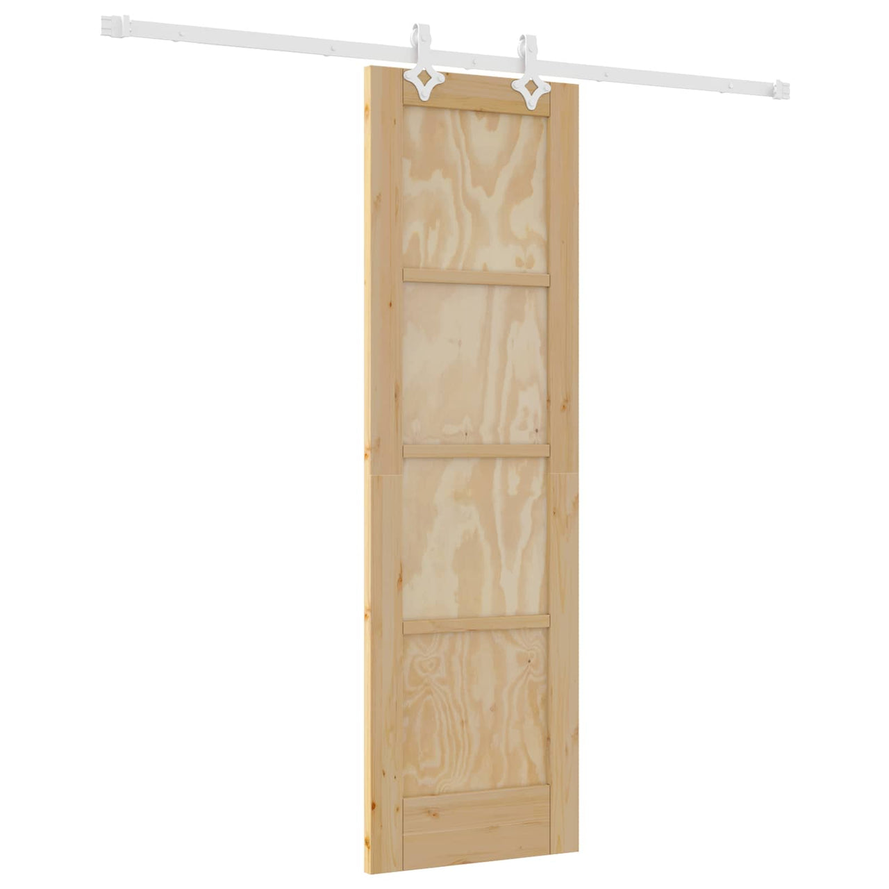 Puerta Corredera Natural y Blanco 61 x 198,5 cm
