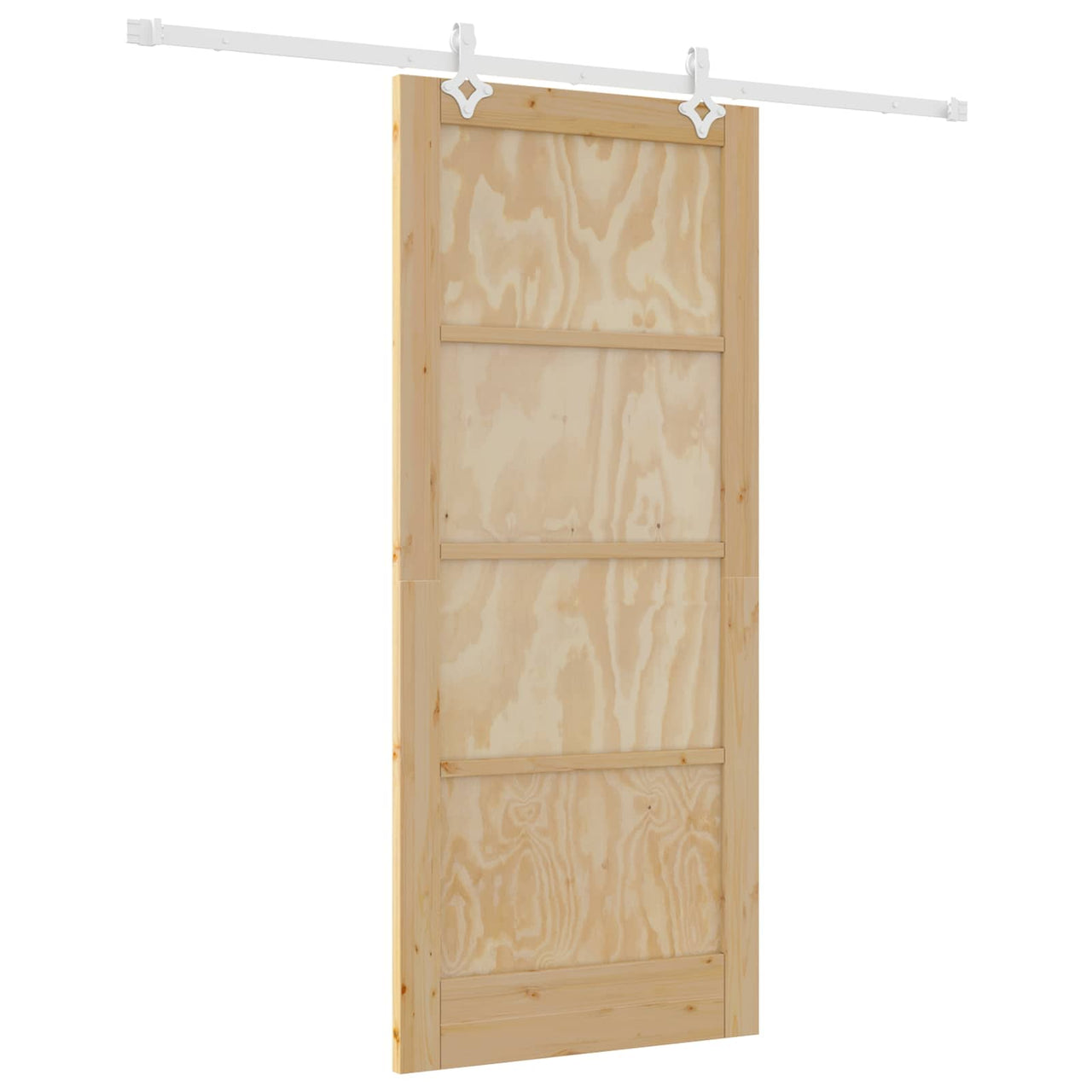 Puerta Corredera Natural y Blanco 86 x 198,5 cm