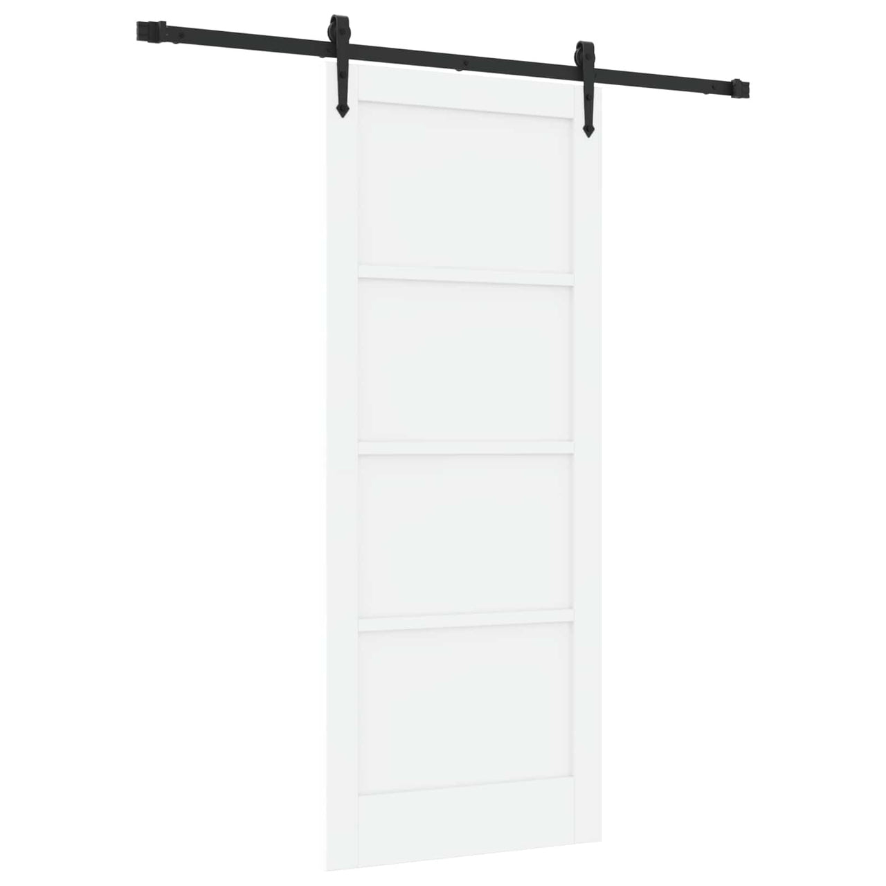 Porta de correr ORKDAL Preto e Branco 83 x 202 cm 