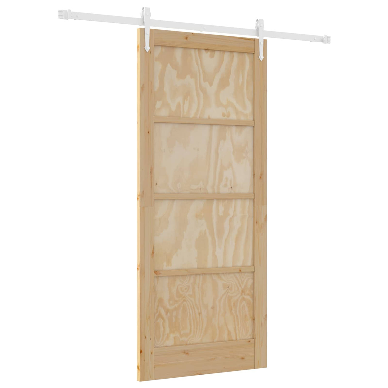 Puerta Corredera Natural y Blanco 86 x 198,5 cm