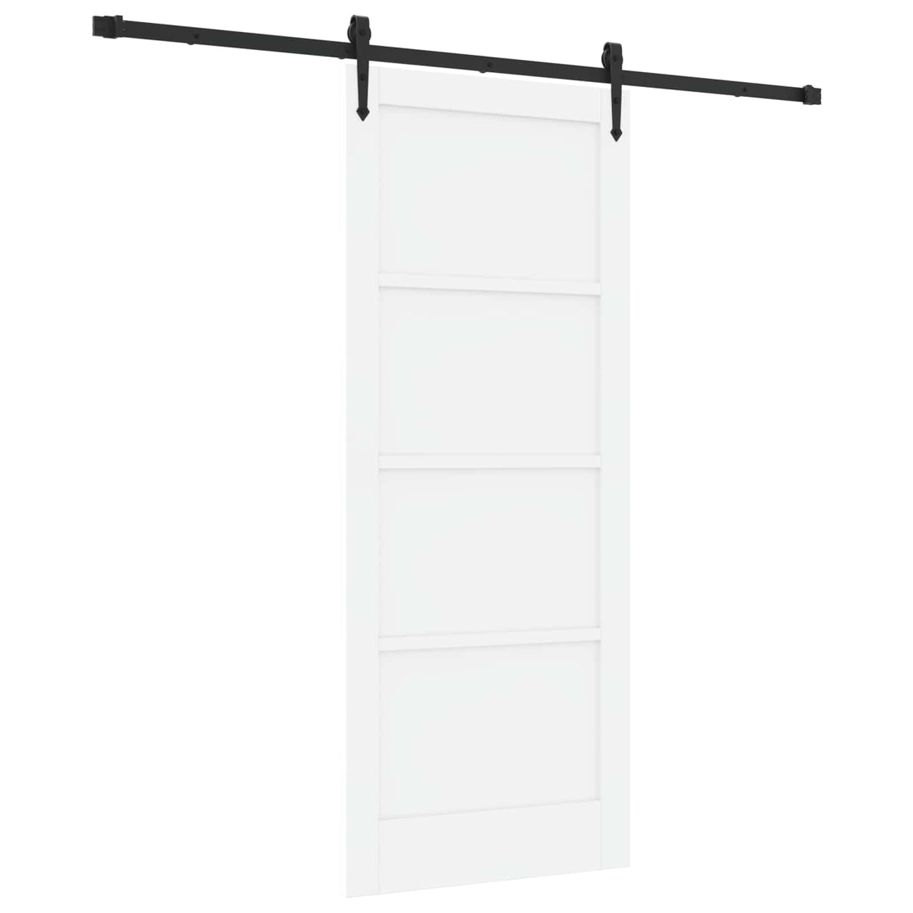 Puerta Corredera Blanco 83 x 202 cm — Madera de Pino Maciza