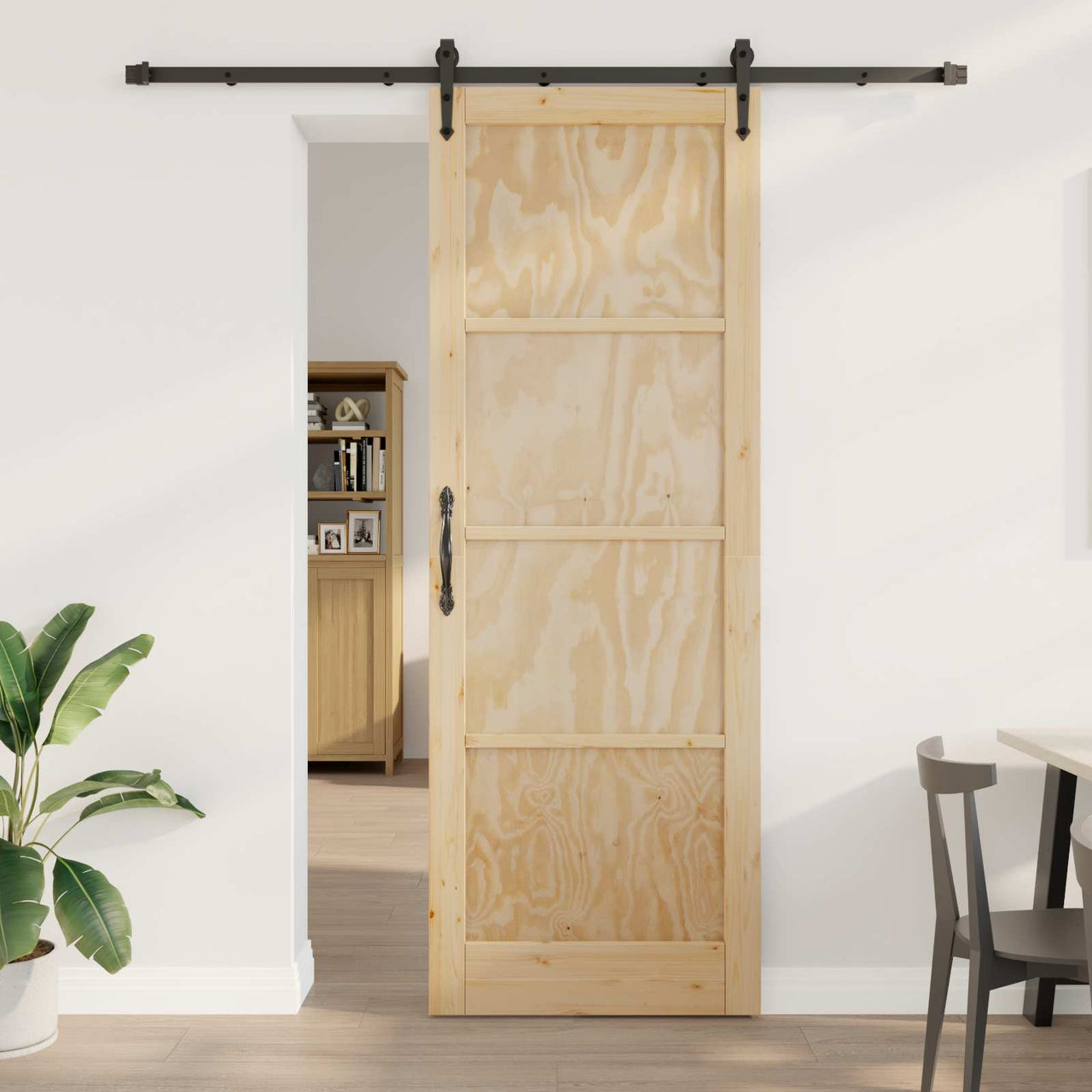 Porta de correr ORKDAL Natural 83 x 232 cm 