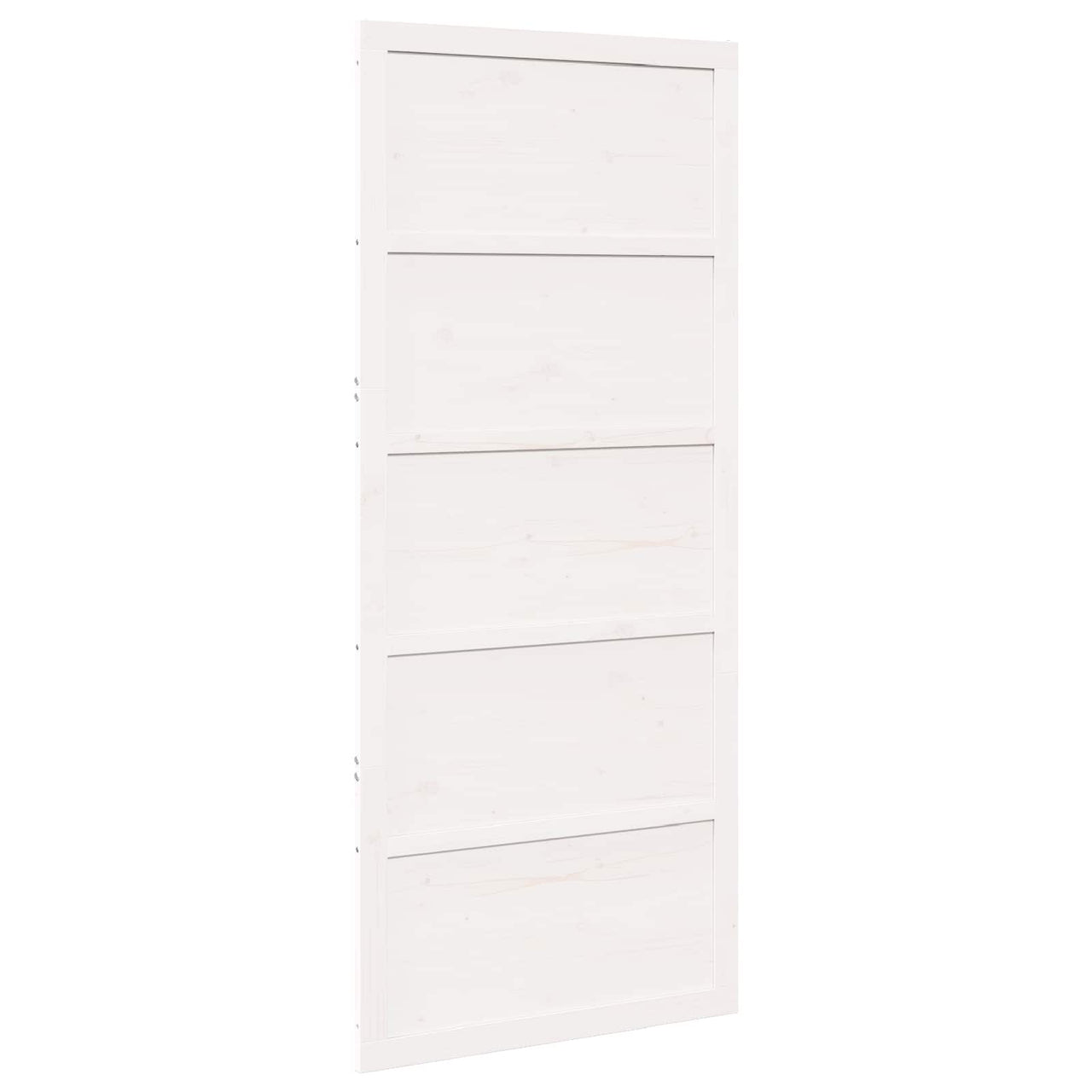Puerta Corrediza Blanco 90 x 2,5 x 208 cm Madera de Pino Maciza