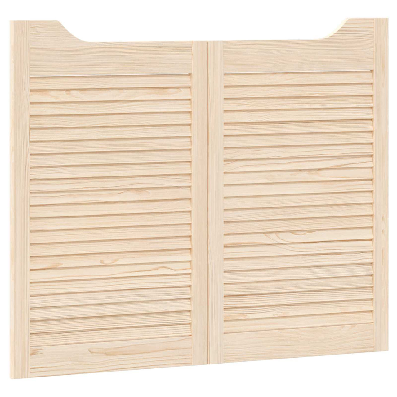 Puertas Batientes 100 x 80 cm Natural Madera de Pino Maciza