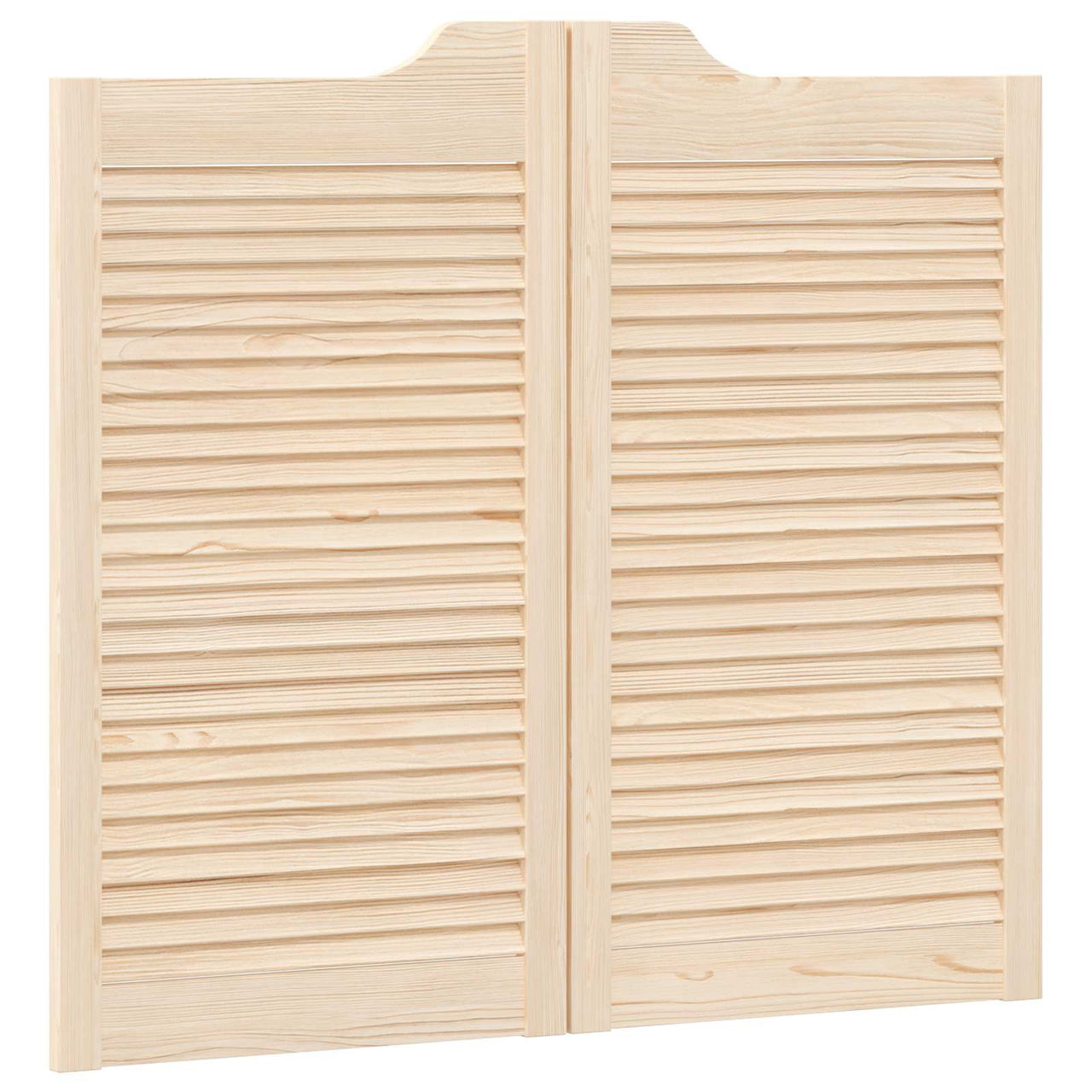 Puertas Batientes 90 x 50 cm Madera de Pino Maciza