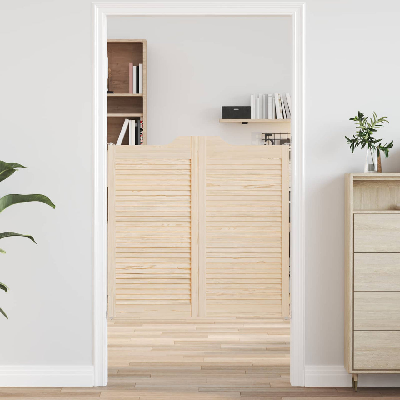 Puertas Batientes 100 x 50 cm Madera de Pino Maciza