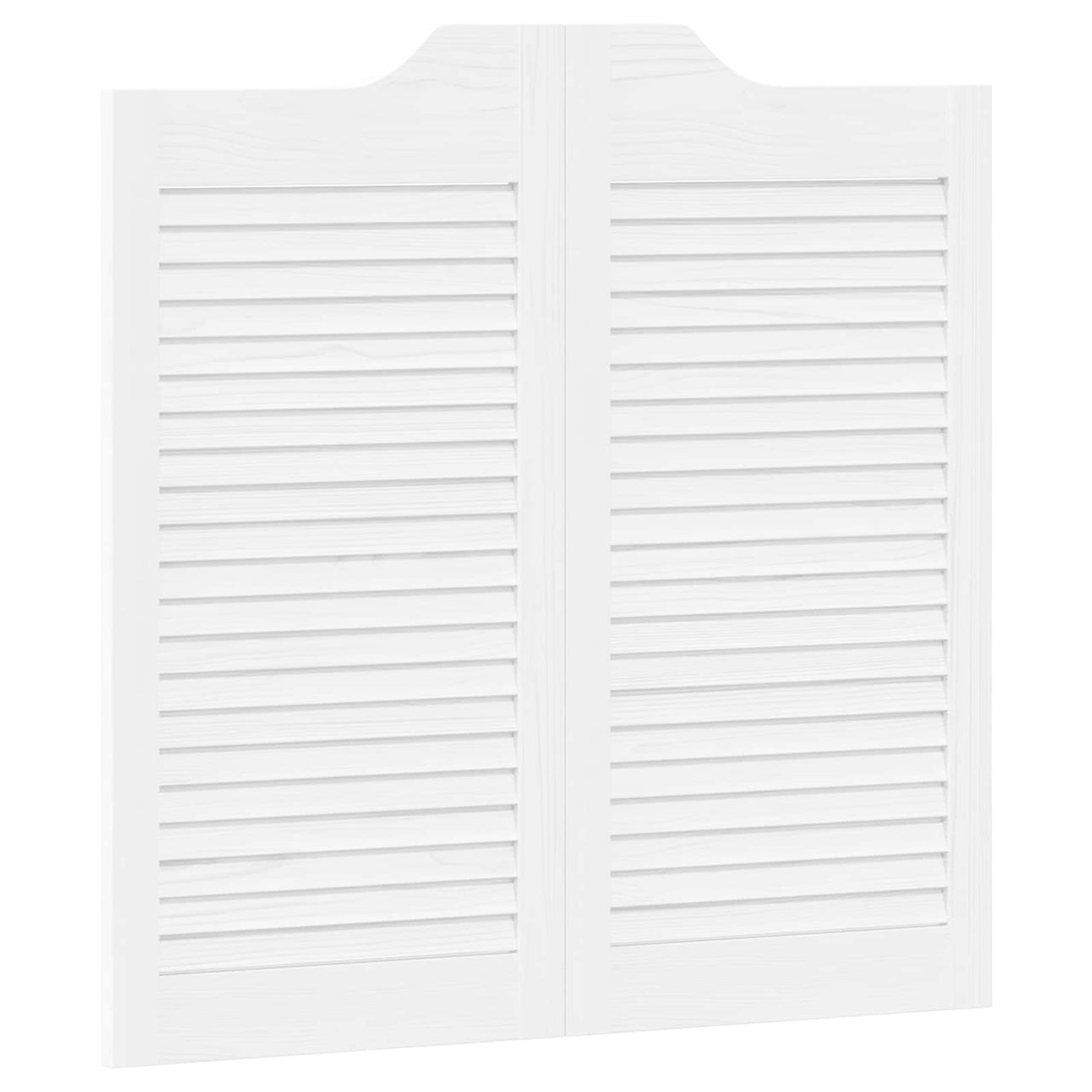 Puertas Batientes Blanco 80 x 80 cm Madera de Pino Maciza