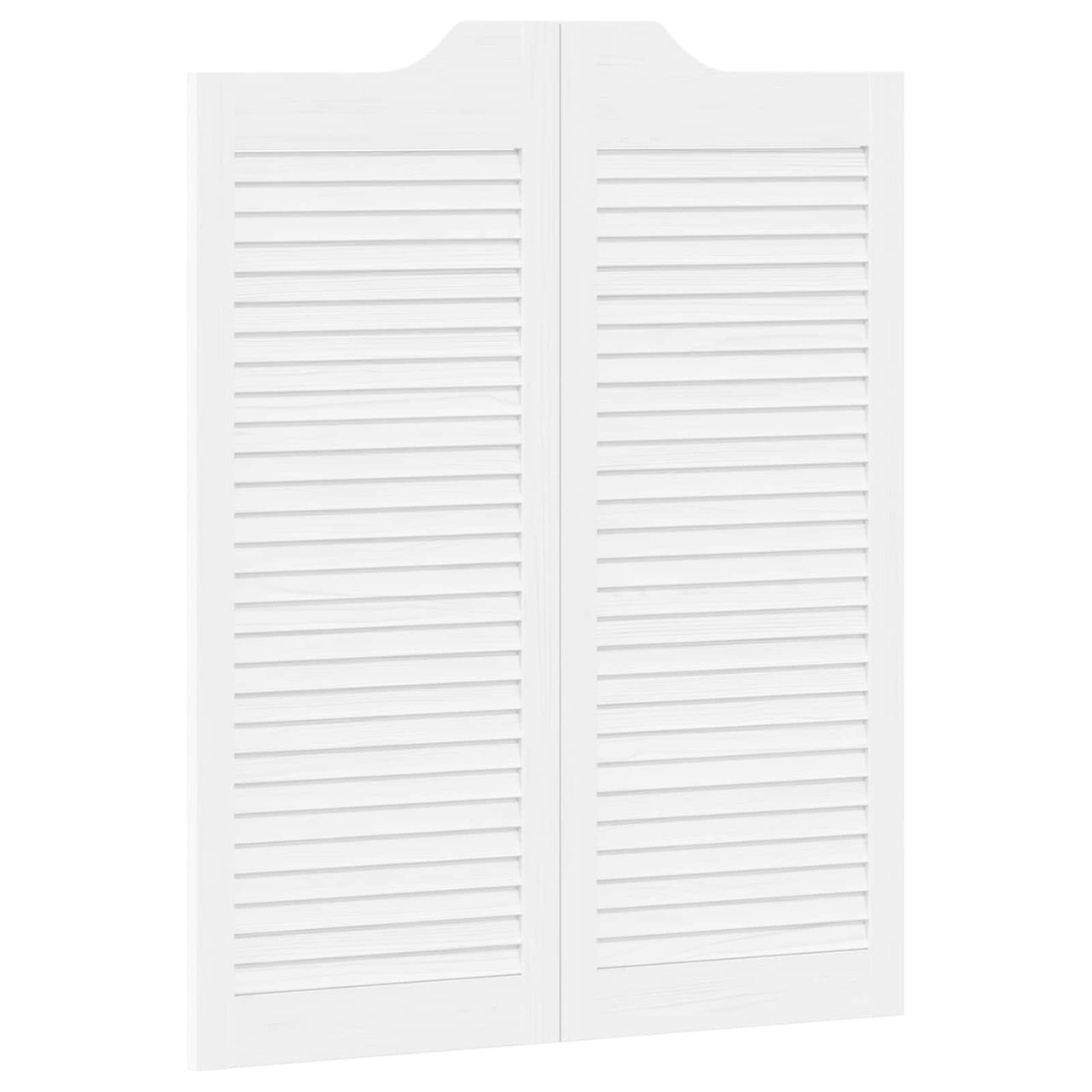 Puertas Batientes Blanco 100 x 40 cm Madera de Pino Maciza