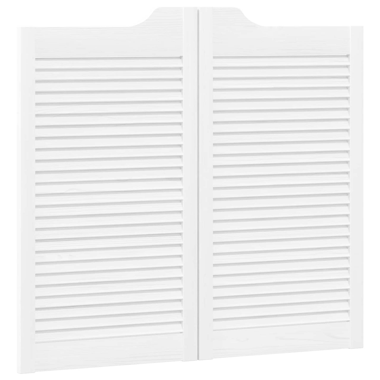 Puertas Batientes Blanco 90 x 50 cm Madera de Pino Maciza