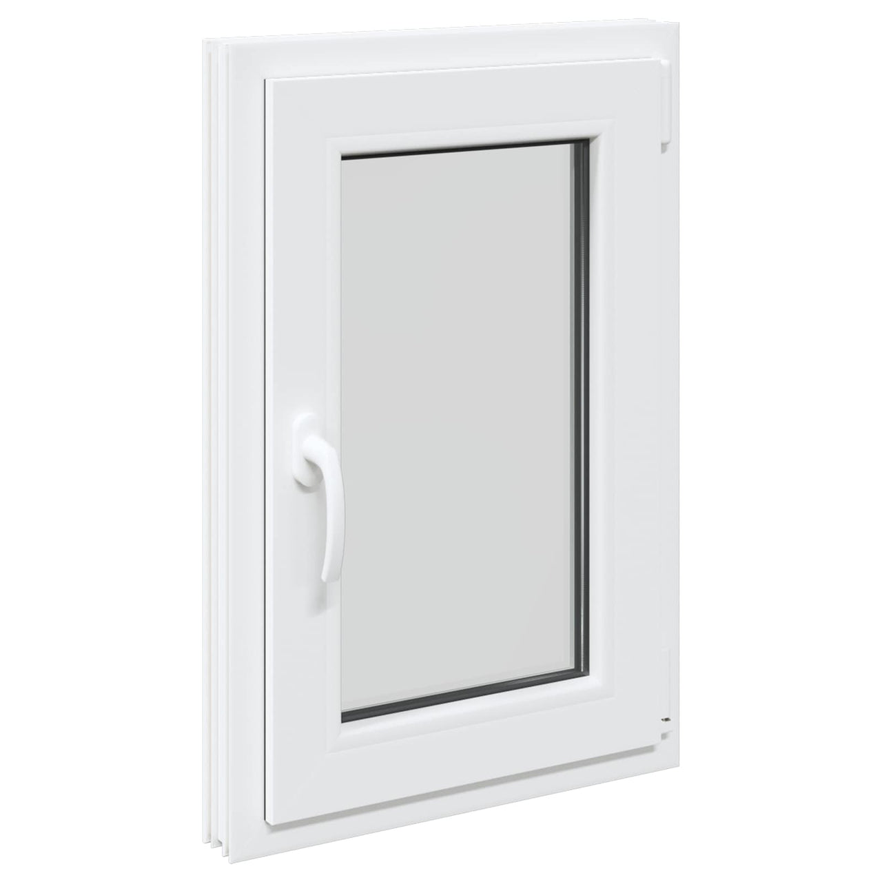 RISOR basement window 50 x 75 cm PVC and glass White 