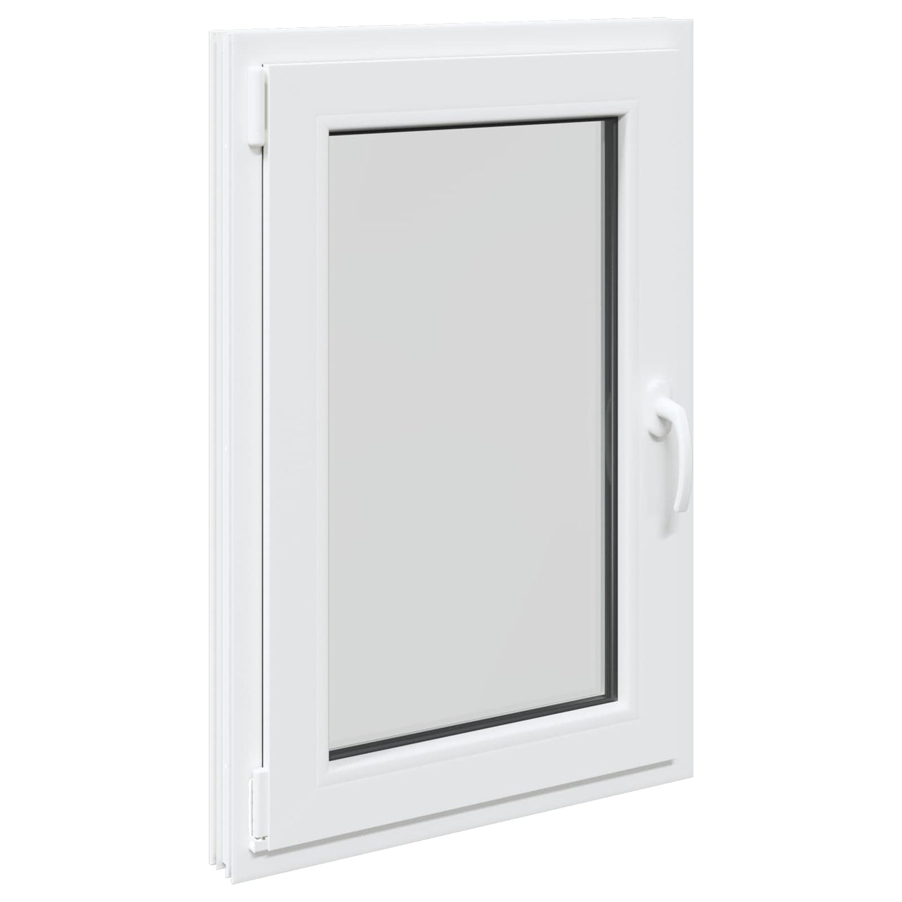 RISOR basement window 60 x 90 cm PVC and glass White 