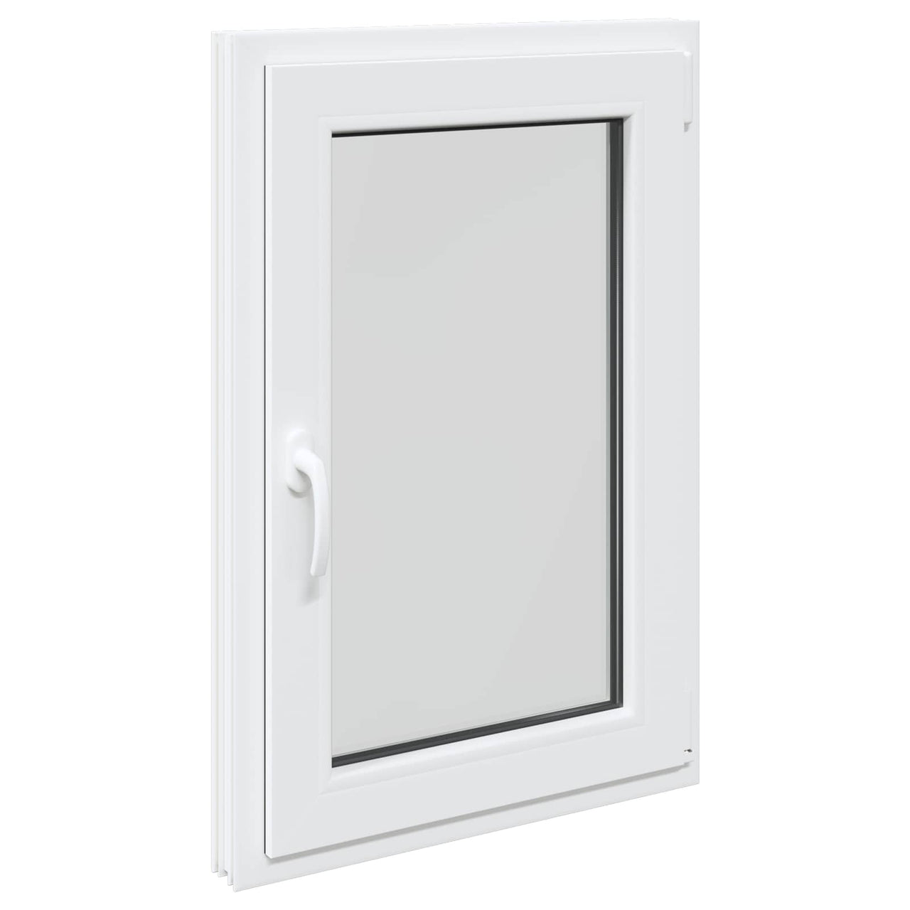 RISOR basement window 60 x 100 cm PVC and glass White 