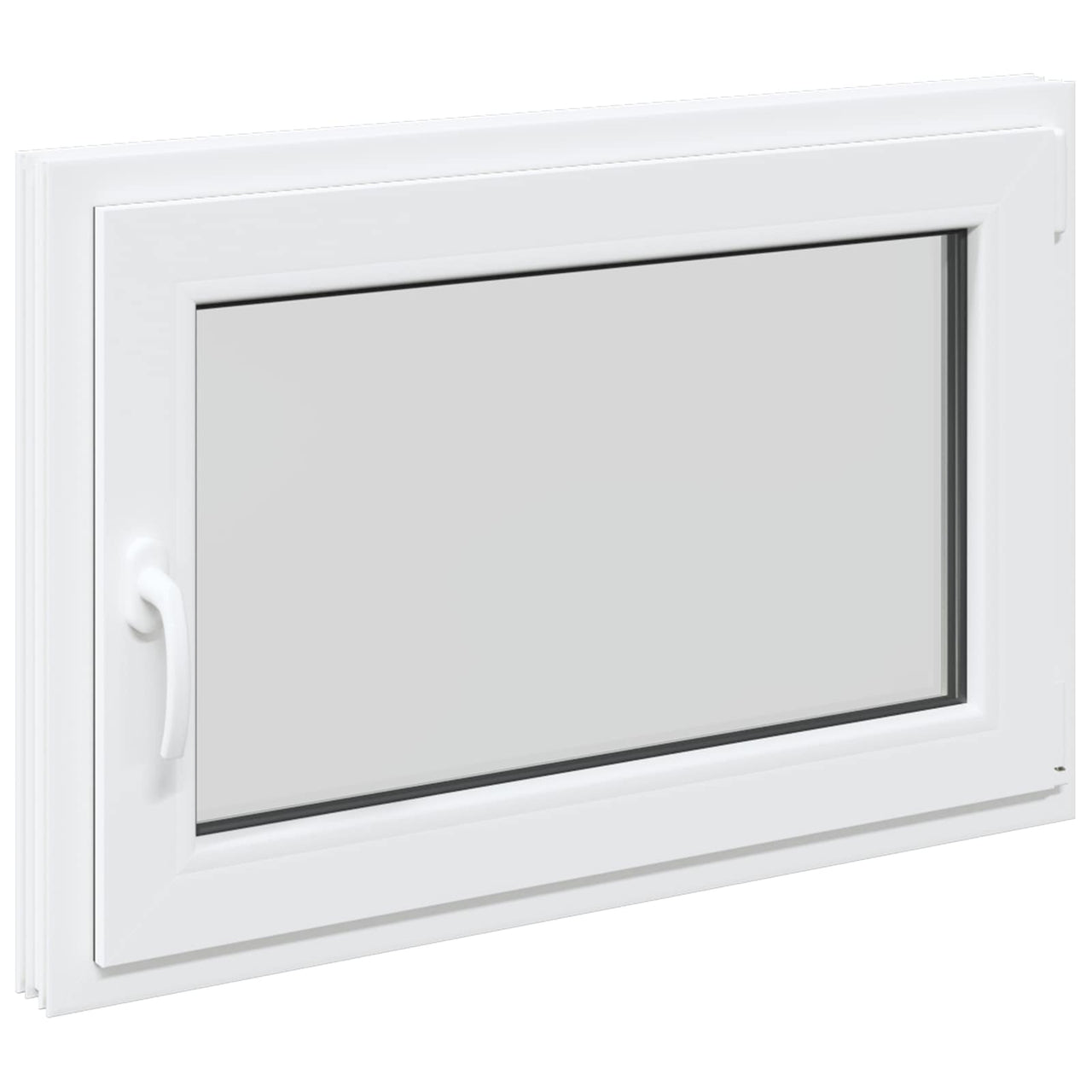 Ventana de sótano RISOR 90 x 60 cm PVC y vidrio Blanco