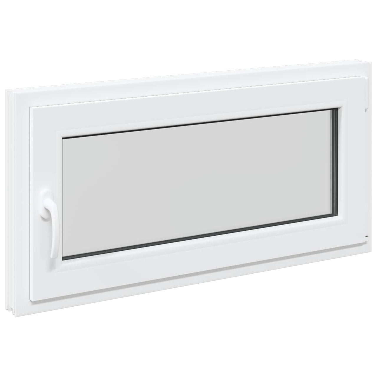 Basement window RISOR 100 x 50 cm PVC and glass White 