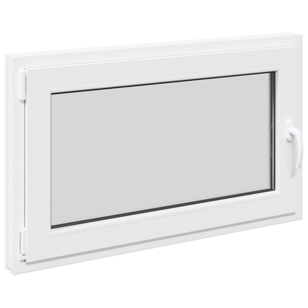 Basement window RISOR 100 x 60 cm PVC and glass White 