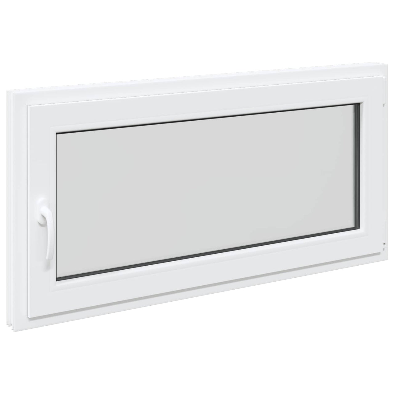 RISOR basement window 120 x 60 cm PVC and glass White 