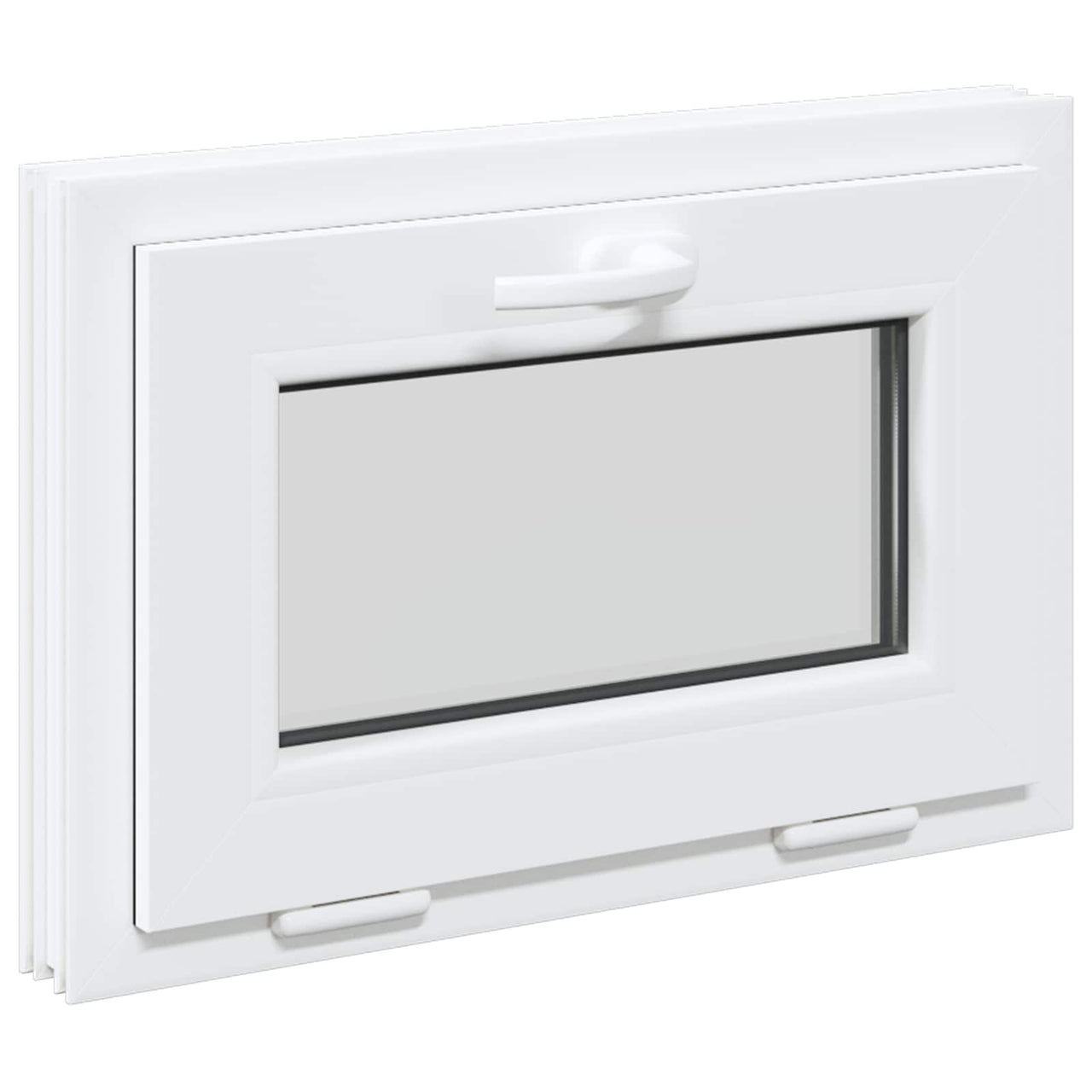 RISOR basement window 60 x 40 cm PVC and glass White 