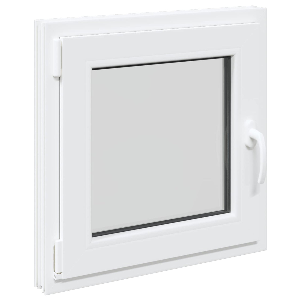 RISOR basement window 50 x 50 cm PVC and glass White 