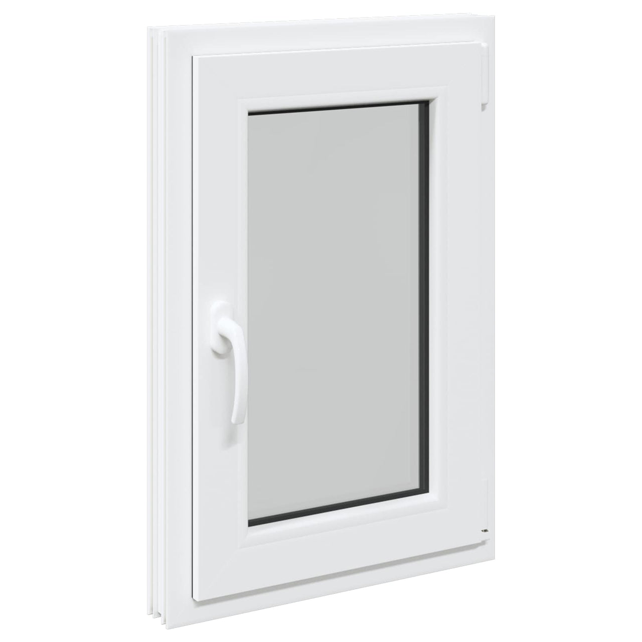 RISOR basement window 50 x 75 cm PVC and glass White 