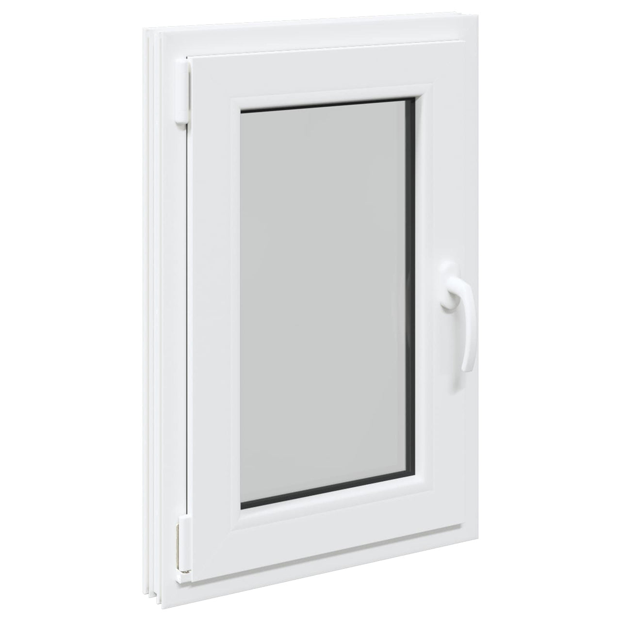 RISOR basement window 50 x 75 cm PVC and glass White 