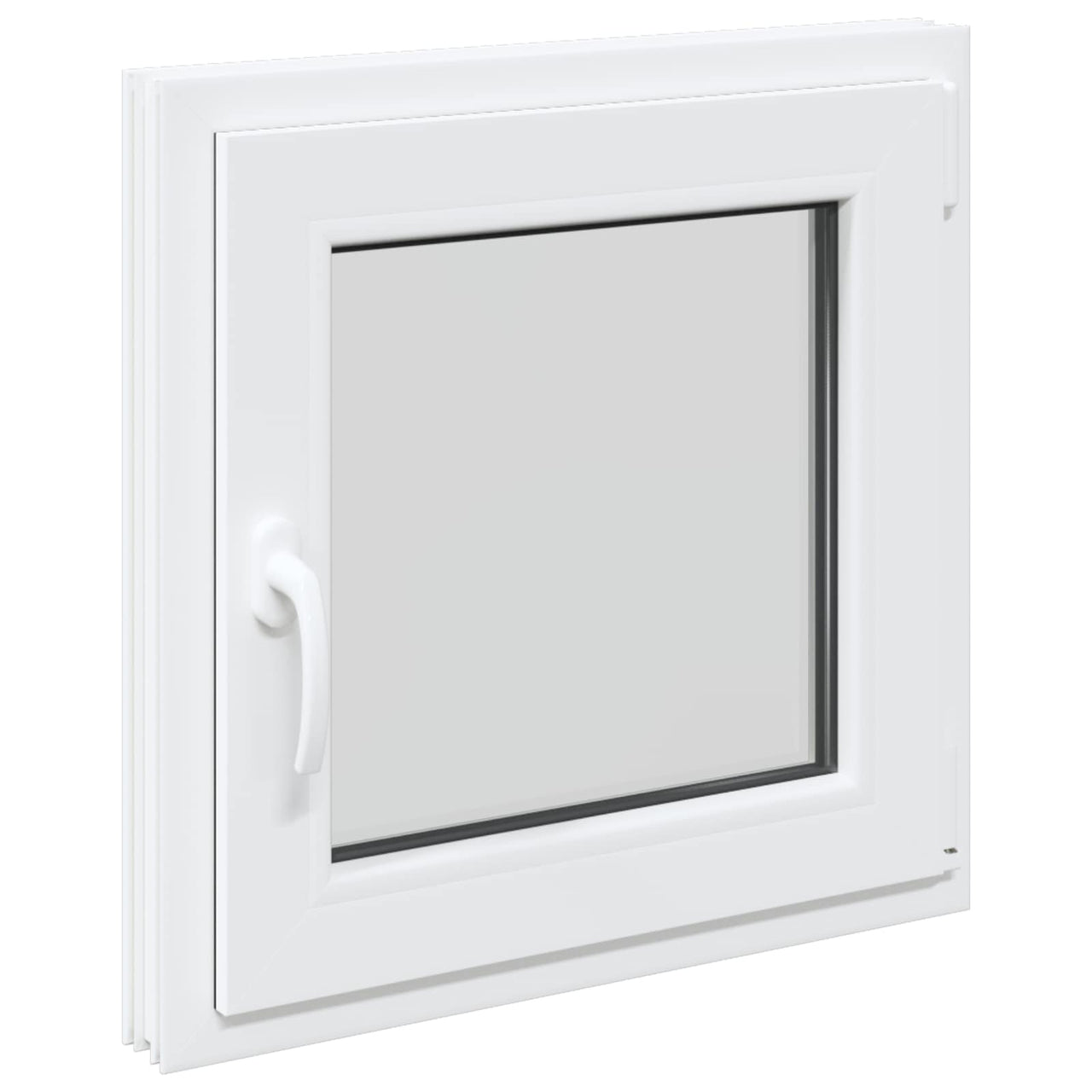 Basement window RISOR 60 x 60 cm PVC and glass White 
