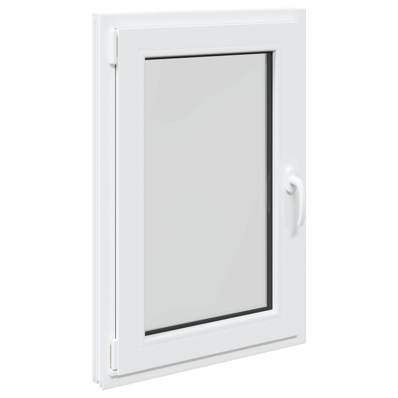 RISOR basement window 60 x 80 cm PVC and glass White 