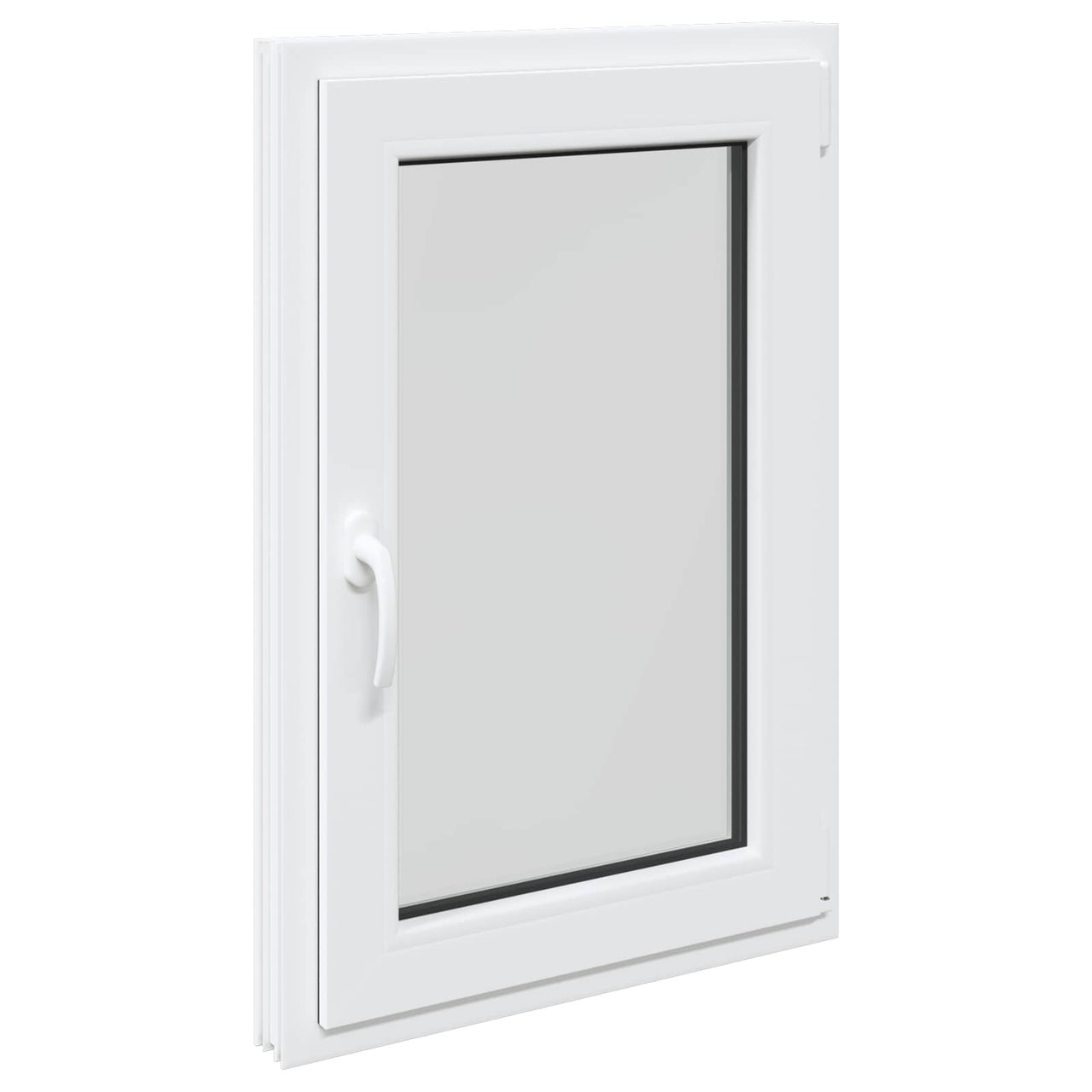 RISOR basement window 60 x 100 cm PVC and glass White 