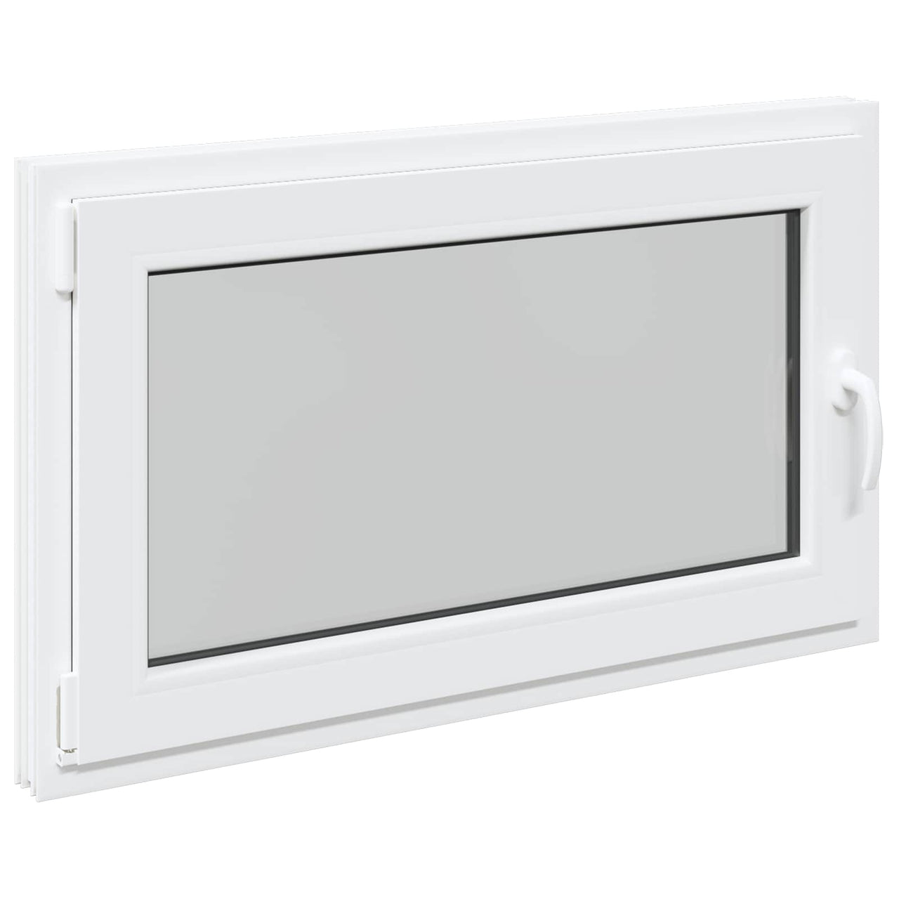 Basement window RISOR 100 x 60 cm PVC and glass White 