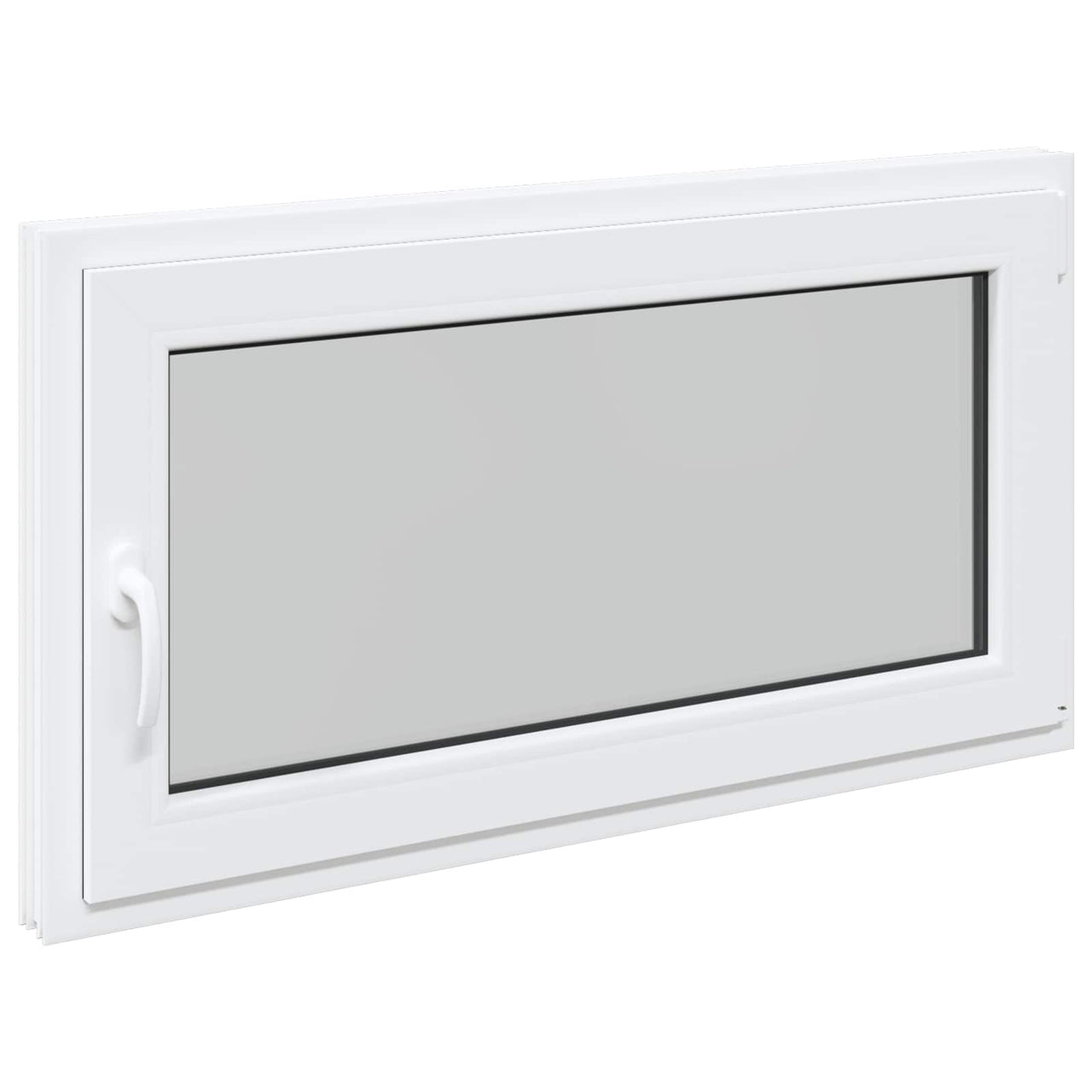 RISOR basement window 110 x 50 cm PVC and glass White 