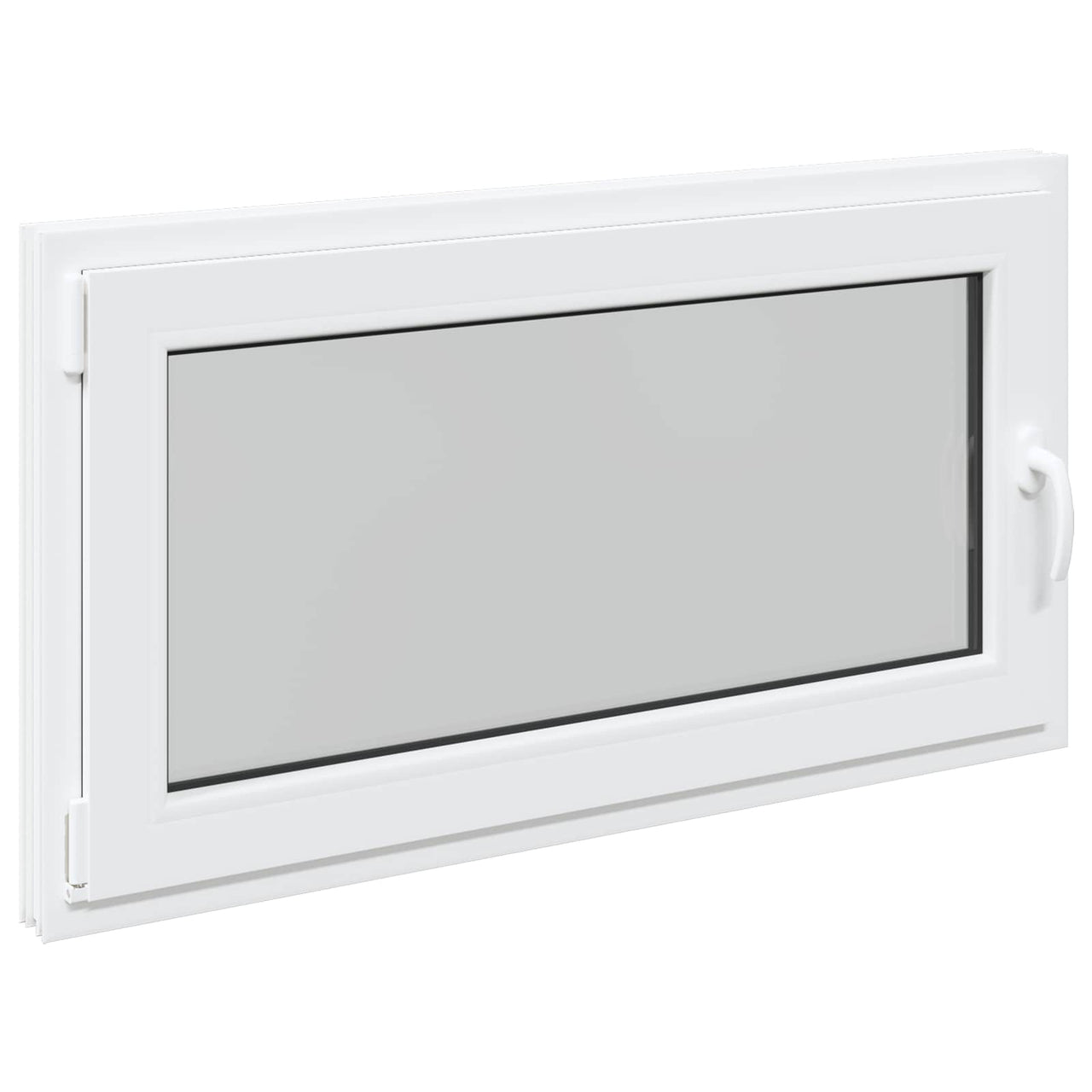 RISOR basement window 110 x 60 cm PVC and glass White 