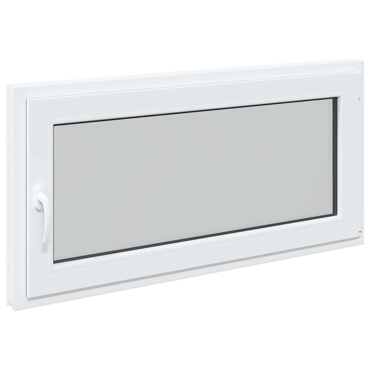 Basement window RISOR 120 x 60 cm PVC and glass White 