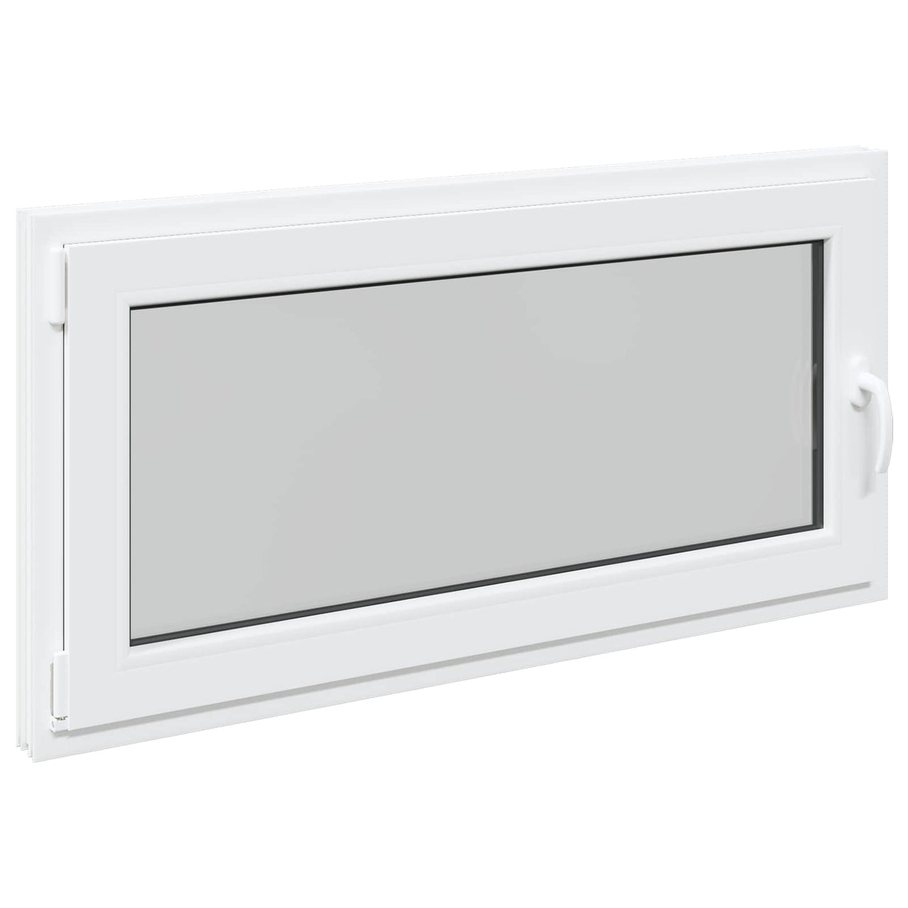 RISOR basement window 120 x 60 cm PVC and glass White 