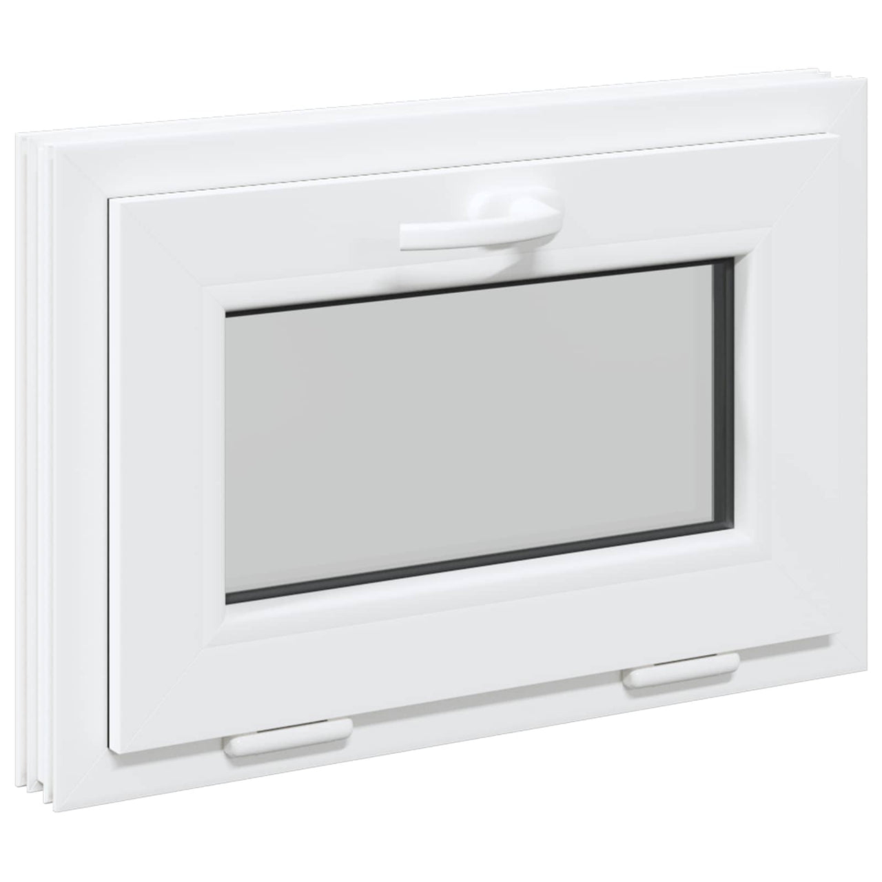 RISOR basement window 60 x 40 cm PVC and glass White 