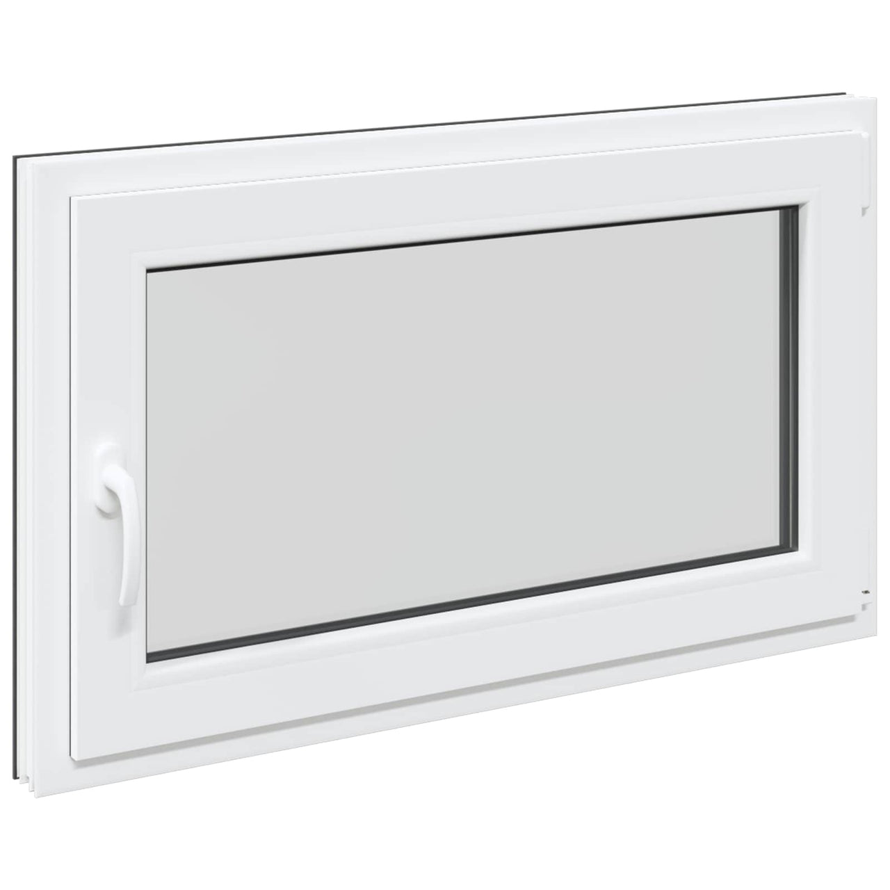 Basement window RISOR 100 x 70 cm PVC and glass Anthracite gray 