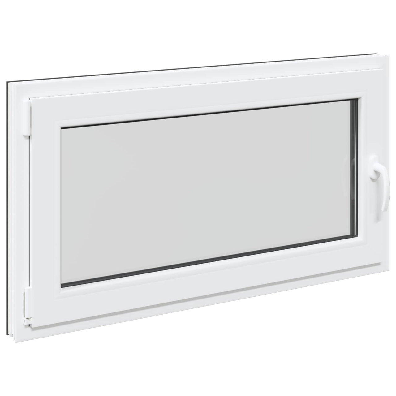 RISOR basement window 110 x 60 cm PVC and glass Anthracite gray 