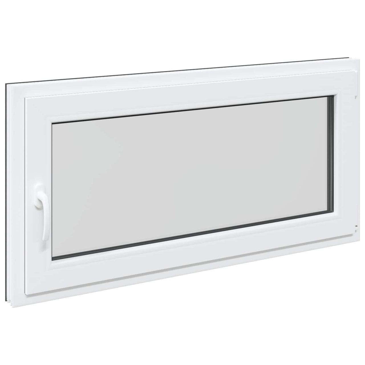 RISOR basement window 120 x 60 cm PVC and glass Anthracite gray 