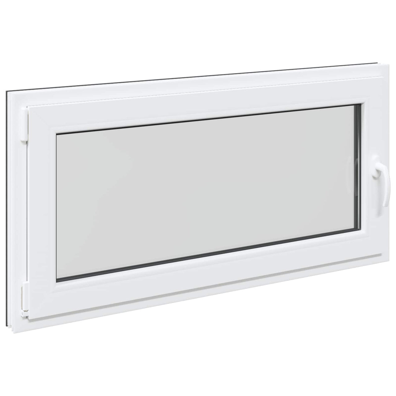 RISOR basement window 120 x 60 cm PVC and glass Anthracite gray 