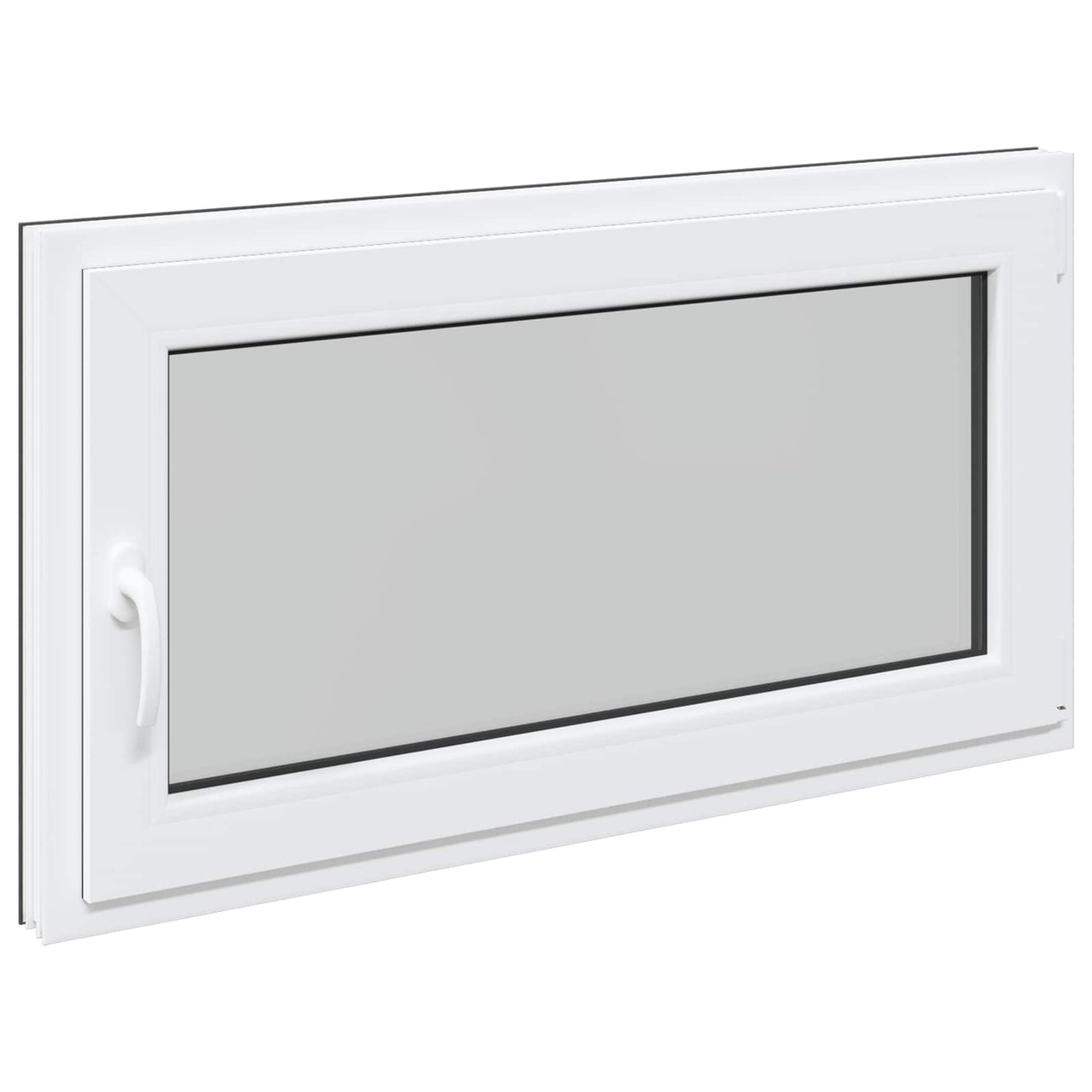 Basement window RISOR 120 x 60 cm PVC and glass Anthracite gray 