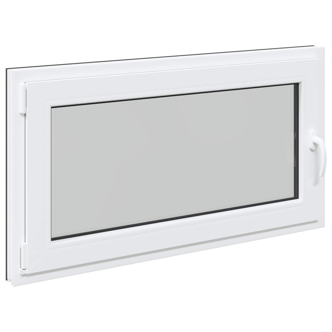 Basement window RISOR 120 x 60 cm PVC and glass Anthracite gray 